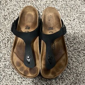 Birkenstocks Black and Brown Sandals size 38